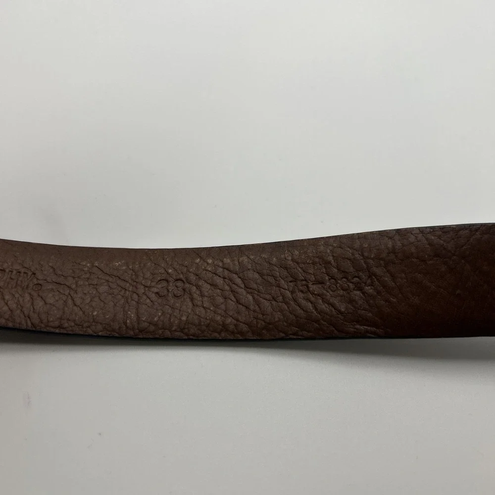 Johnston & Murphy Lizard Grain Brown Belt 38
